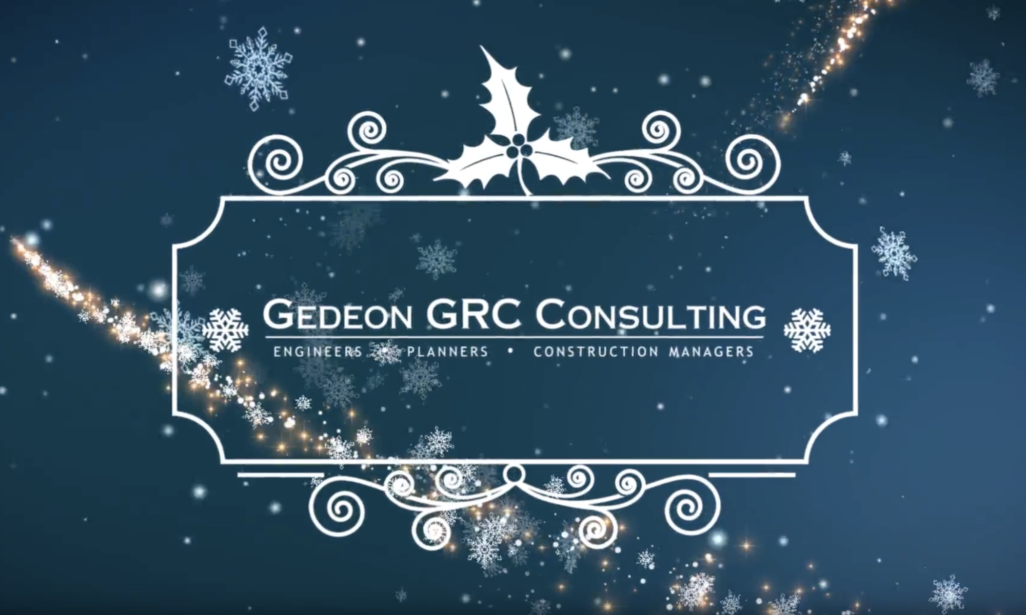 Gedeon GRC video e-card Holidays 2017